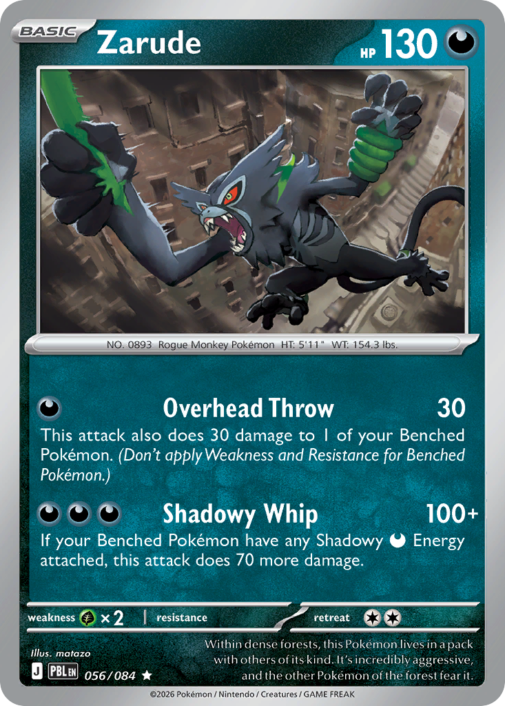 Zarude (056/084) (What's Your Favorite Stamp) [Mega Evolution: Pitch Black]