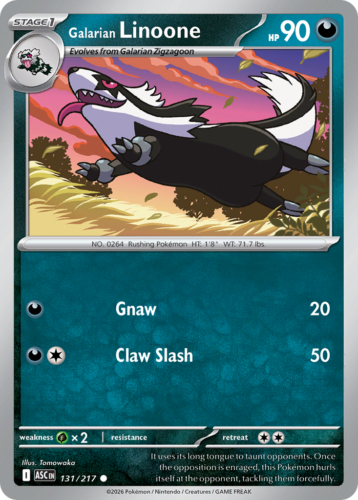 Galarian Linoone (131/217) (Dusk Ball) [Mega Evolution: Ascended Heroes]