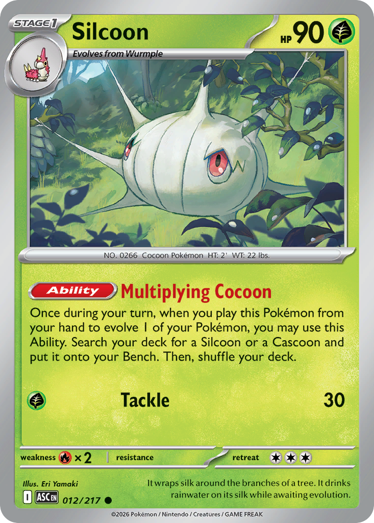Silcoon (012/217) (Energy Symbol Pattern) [Mega Evolution: Ascended Heroes]