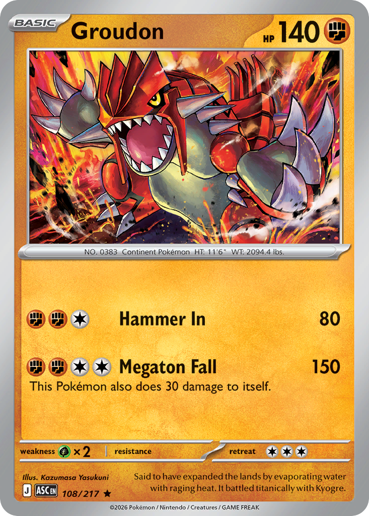 Groudon (108/217) (Dusk Ball) [Mega Evolution: Ascended Heroes]
