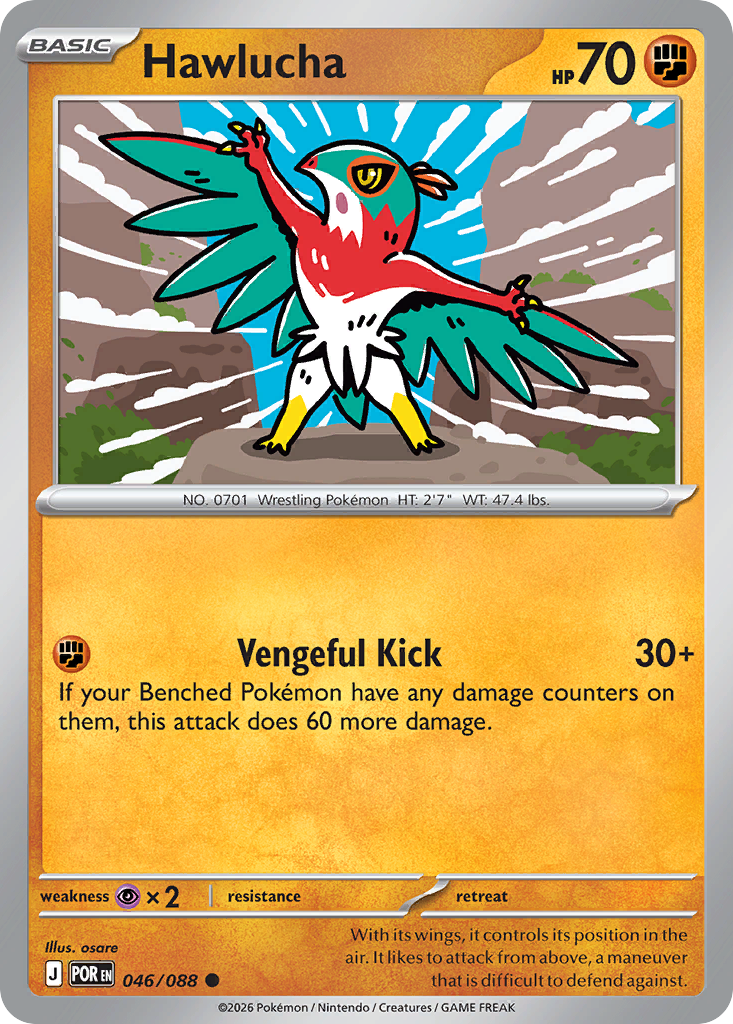 Hawlucha (046/088) [Mega Evolution: Perfect Order]