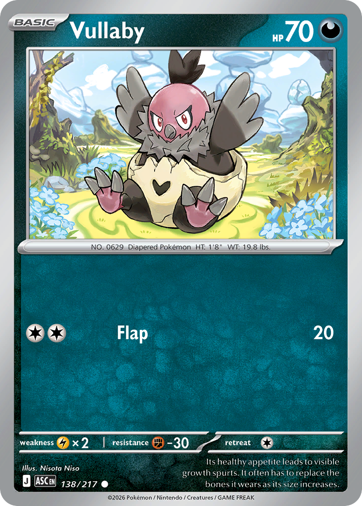 Vullaby (138/217) (Dusk Ball) [Mega Evolution: Ascended Heroes]