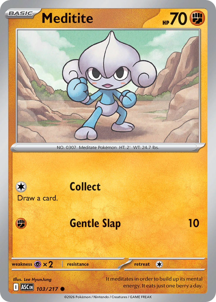 Meditite (103/217) (Energy Symbol Pattern) [Mega Evolution: Ascended Heroes]