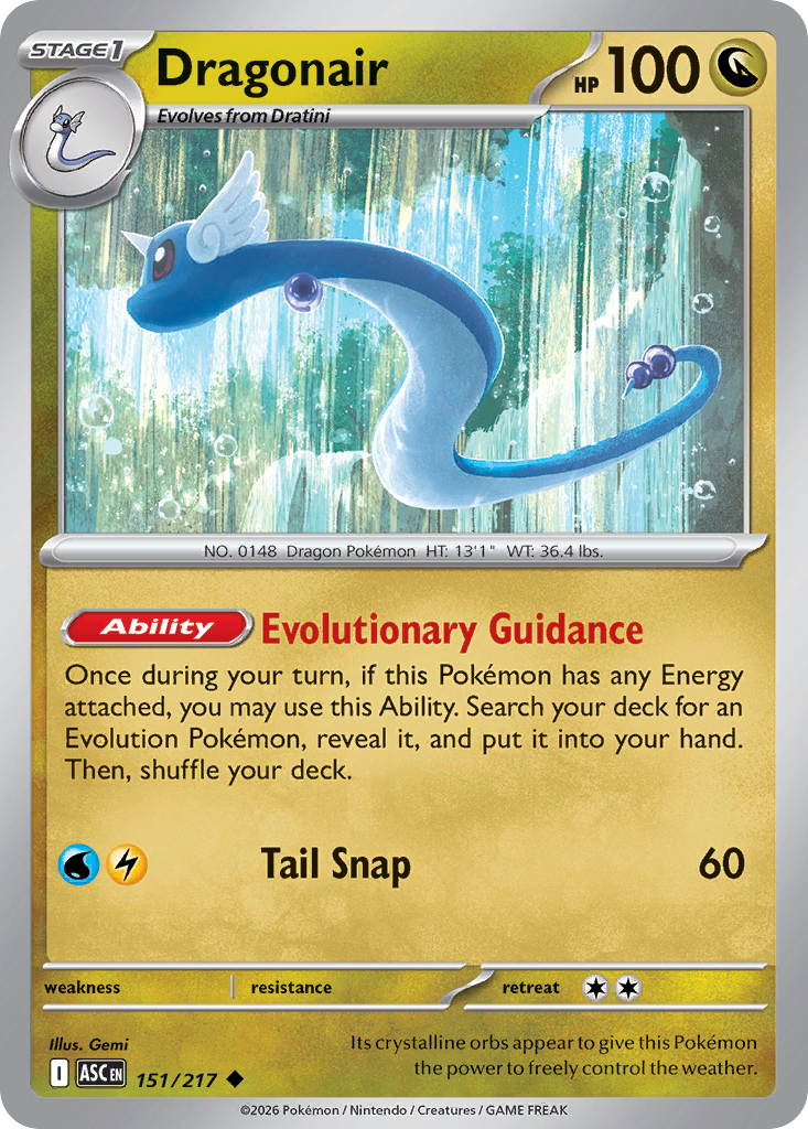 Dragonair (151/217) (Energy Symbol Pattern) [Mega Evolution: Ascended Heroes]