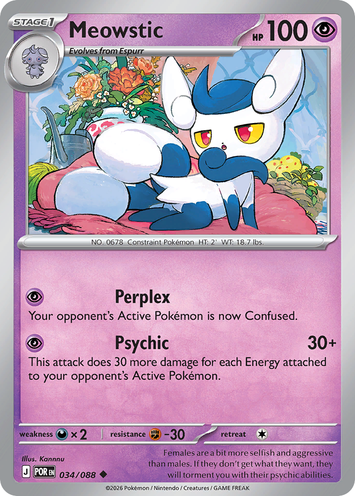 Meowstic (034/088) [Mega Evolution: Perfect Order]