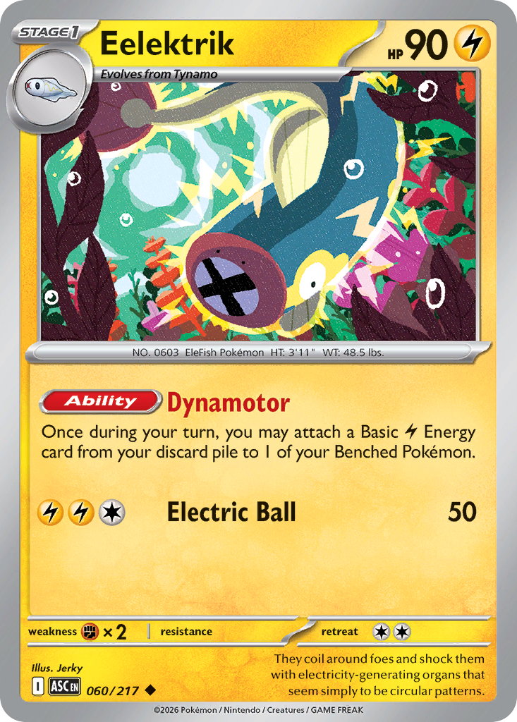 Eelektrik (060/217) (Energy Symbol Pattern) [Mega Evolution: Ascended Heroes]