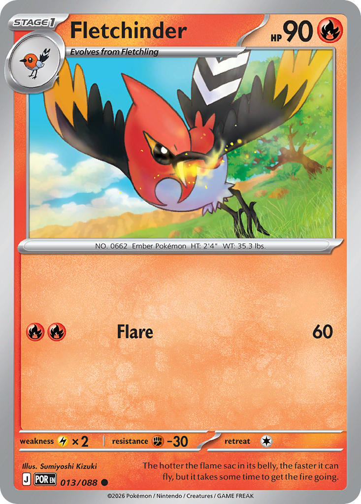Fletchinder (013/088) [Mega Evolution: Perfect Order]