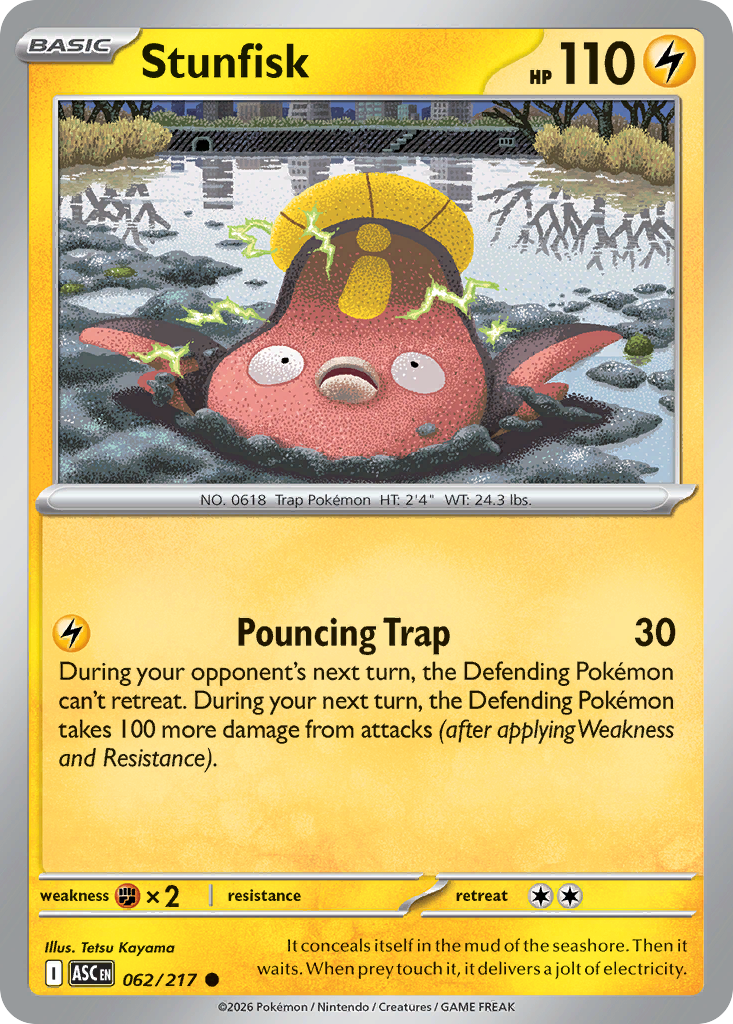 Stunfisk (062/217) (Energy Symbol Pattern) [Mega Evolution: Ascended Heroes]