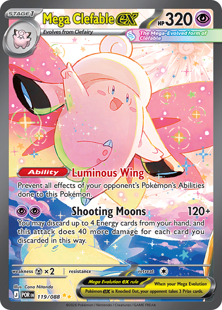 Mega Clefable ex (119/088) [Mega Evolution: Perfect Order]