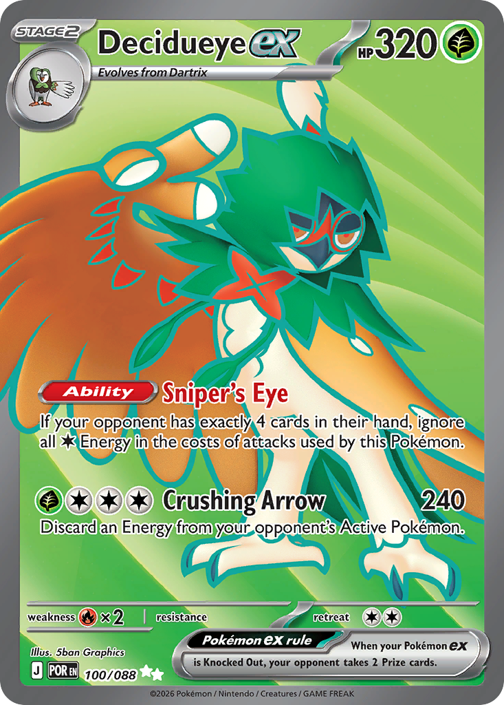 Decidueye ex (100/088) [Mega Evolution: Perfect Order]