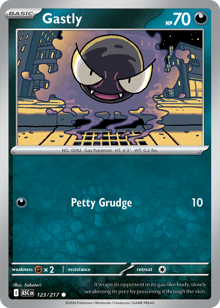 Gastly (123/217) (Energy Symbol Pattern) [Mega Evolution: Ascended Heroes]