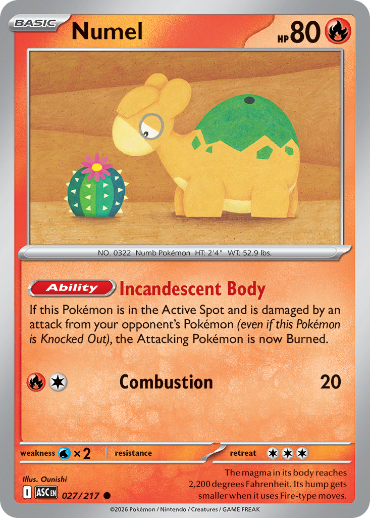 Numel (027/217) (Quick Ball) [Mega Evolution: Ascended Heroes]