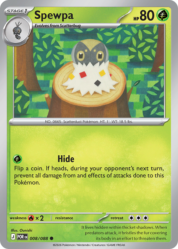 Spewpa (008/088) [Mega Evolution: Perfect Order]