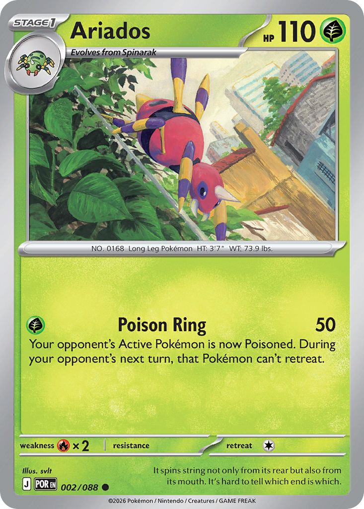 Ariados (002/088) [Mega Evolution: Perfect Order]