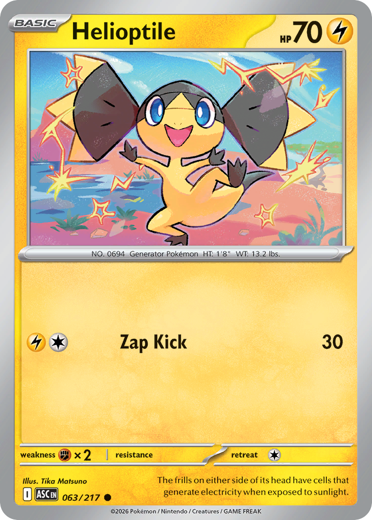 Helioptile (063/217) (Quick Ball) [Mega Evolution: Ascended Heroes]
