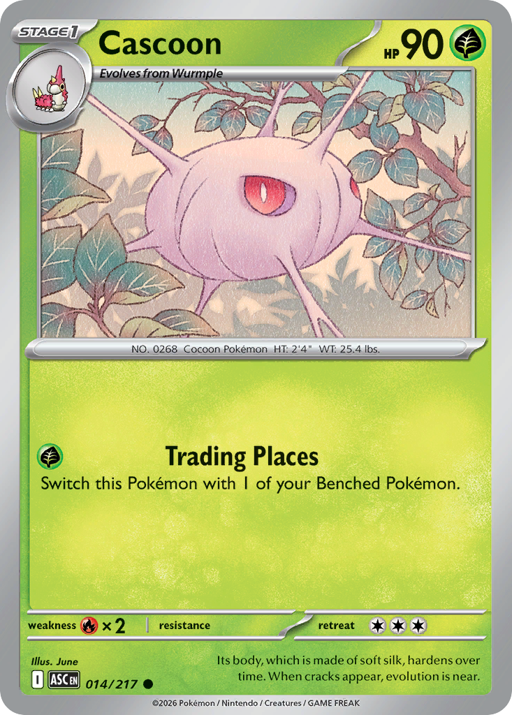 Cascoon (014/217) (Energy Symbol Pattern) [Mega Evolution: Ascended Heroes]