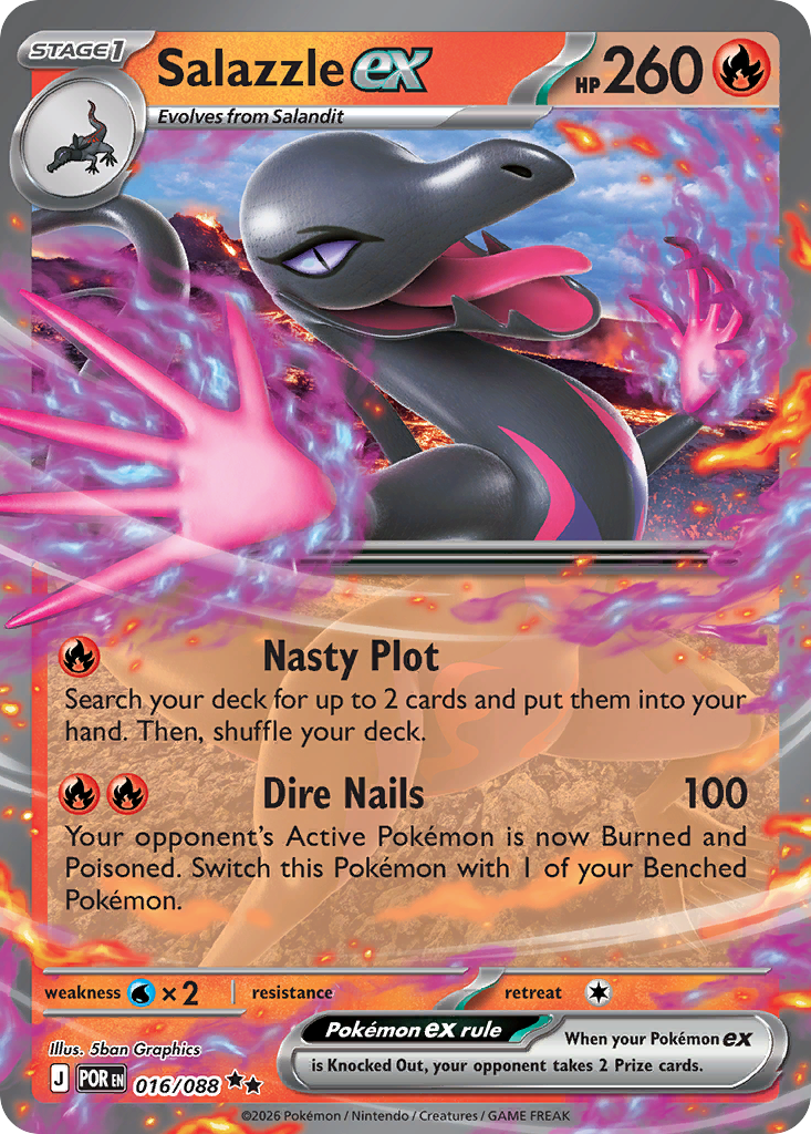Salazzle ex (016/088) [Mega Evolution: Perfect Order]