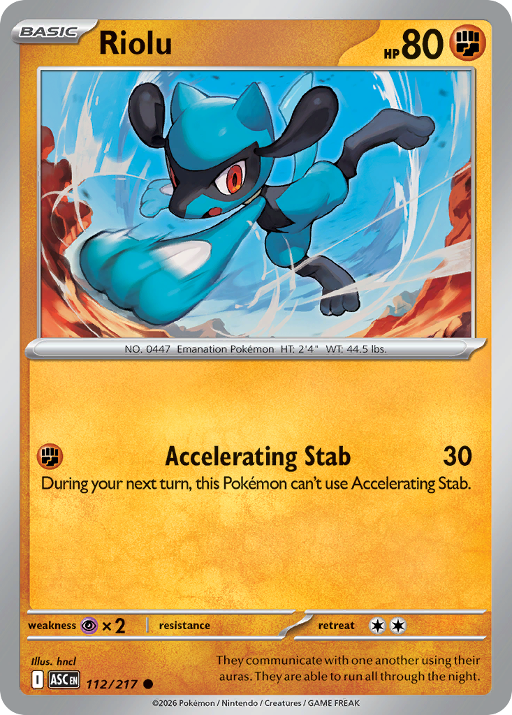 Riolu (112/217) (Friend Ball) [Mega Evolution: Ascended Heroes]