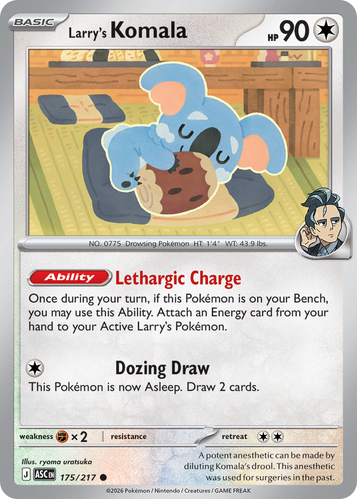 Larry's Komala (175/217) (Poke Ball) [Mega Evolution: Ascended Heroes]