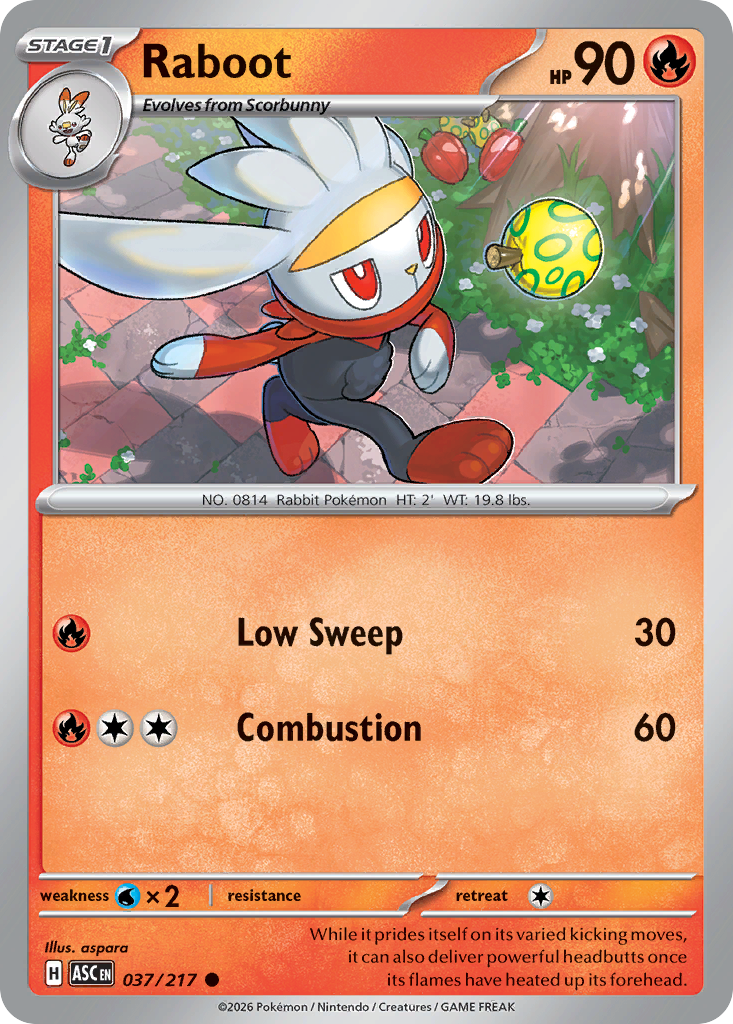 Raboot (037/217) (Energy Symbol Pattern) [Mega Evolution: Ascended Heroes]