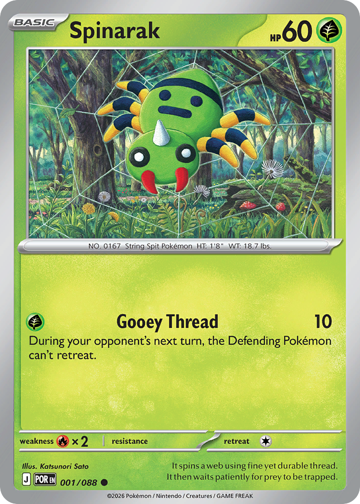 Spinarak (001/088) [Mega Evolution: Perfect Order]