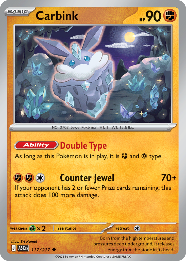 Carbink (117/217) (Dusk Ball) [Mega Evolution: Ascended Heroes]