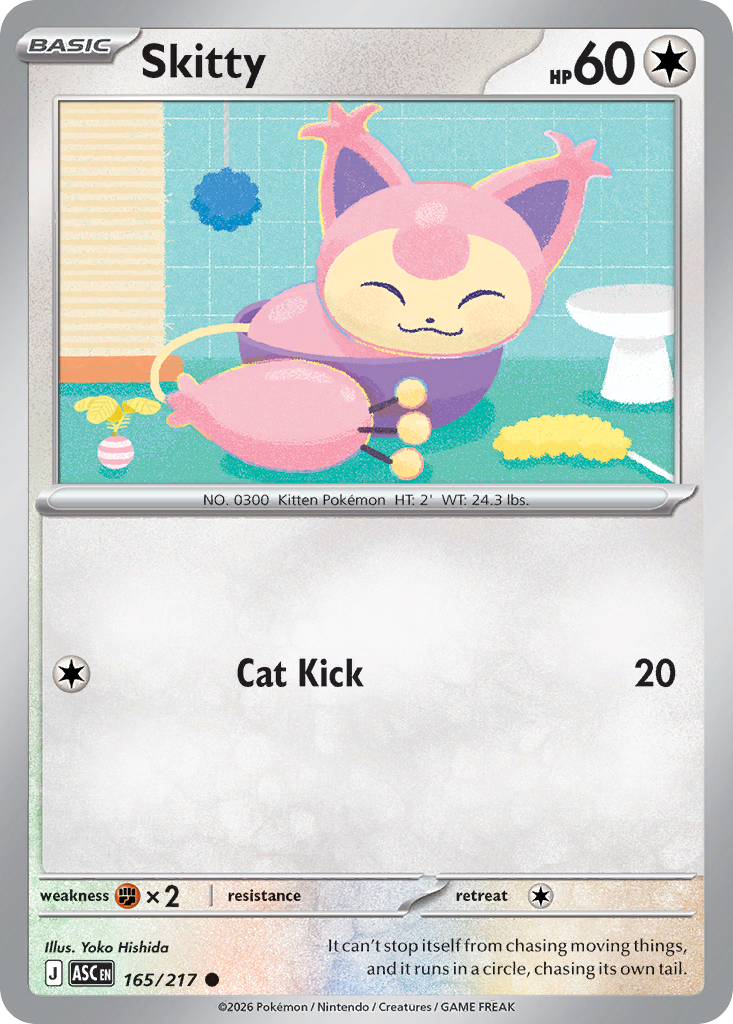 Skitty (165/217) (Energy Symbol Pattern) [Mega Evolution: Ascended Heroes]
