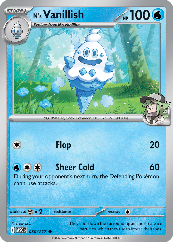 N's Vanillish (050/217) (Poke Ball) [Mega Evolution: Ascended Heroes]