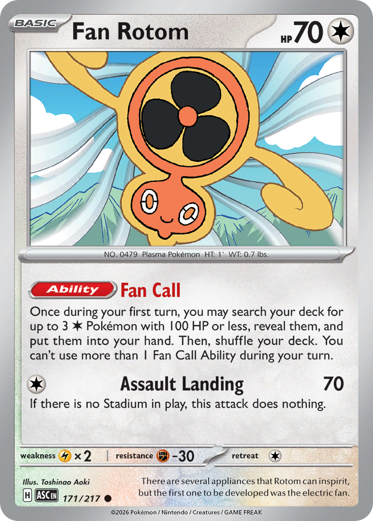 Fan Rotom (171/217) (Energy Symbol Pattern) [Mega Evolution: Ascended Heroes]